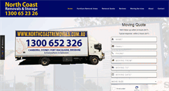 Desktop Screenshot of northcoastremovals.com.au